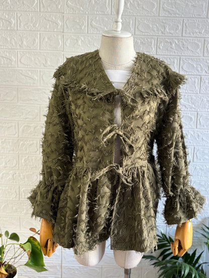 Bağlamalı Kimono Hırka