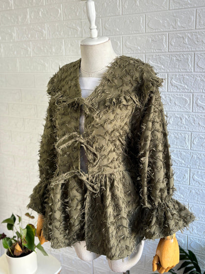 Bağlamalı Kimono Hırka